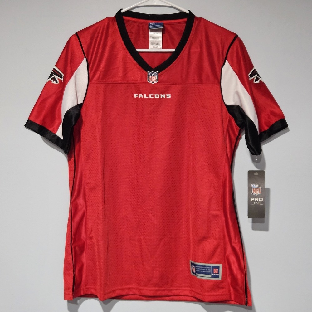 Pro Line Atlanta Falcons Women's Blank Jersey Size Small Red